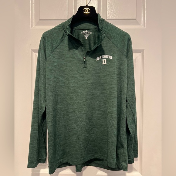 Dartmouth Womens Performance Pullover Charles River Size L Spacedye Forest Green - Picture 8 of 8